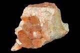 Natural, Red Quartz Crystal Cluster - Morocco #142929-1